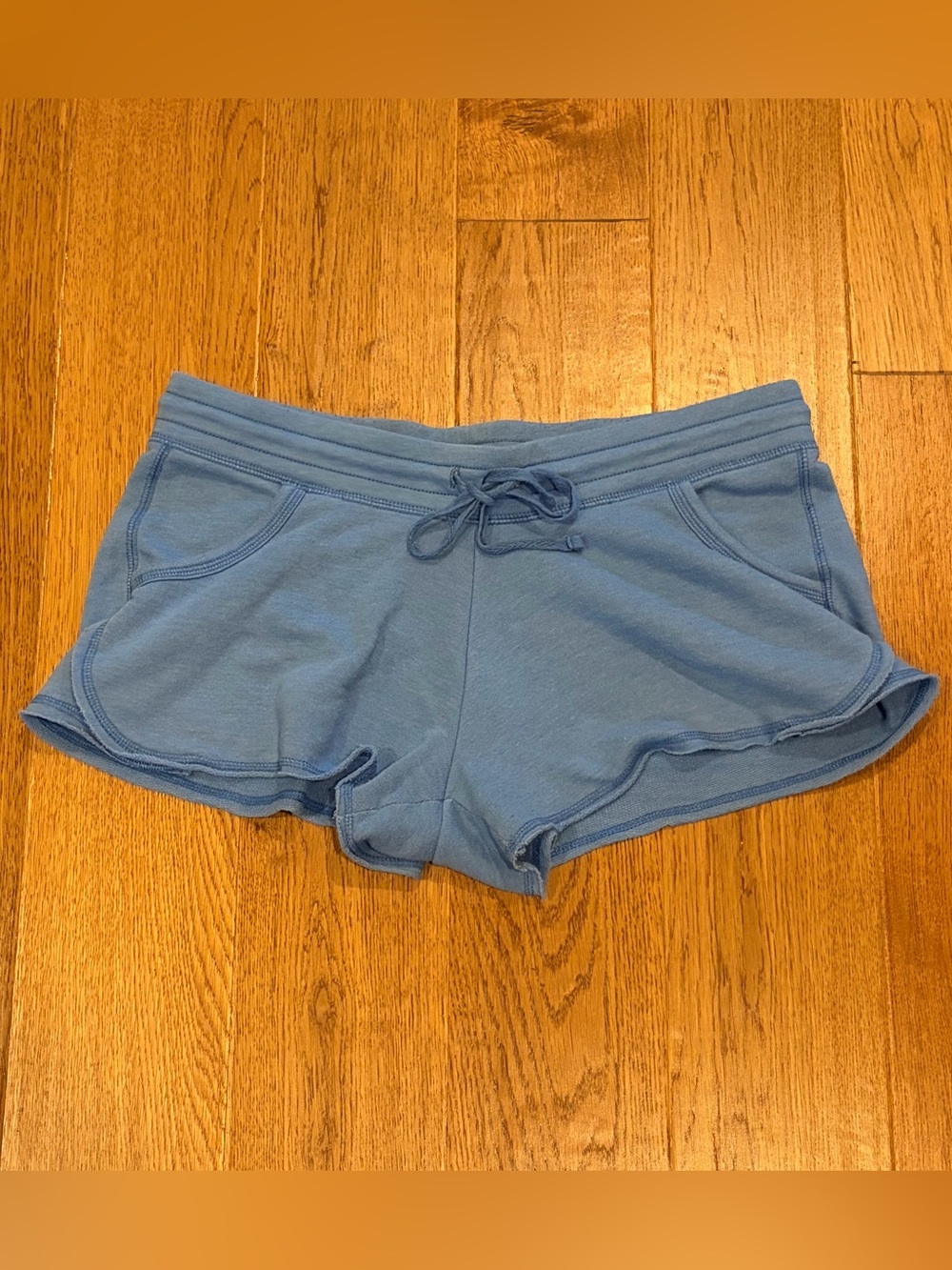 Old Navy Blue Lounge Shorts Drawstring Pockets Size Medium